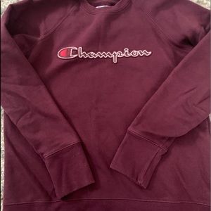 Maroon Champion Crewneck